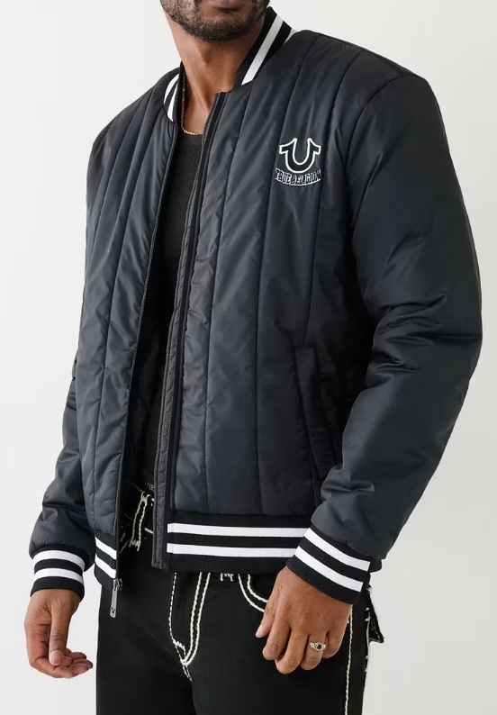 True Religion Vertical Quilt Jacket