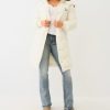 True Religion PFUR TRIM HOODED LONGLINE PUFFER JACKET - Image 3