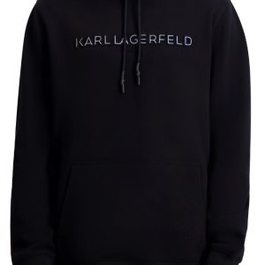 KARL LAGERFELD PARIS Fleece Logo Hoodie