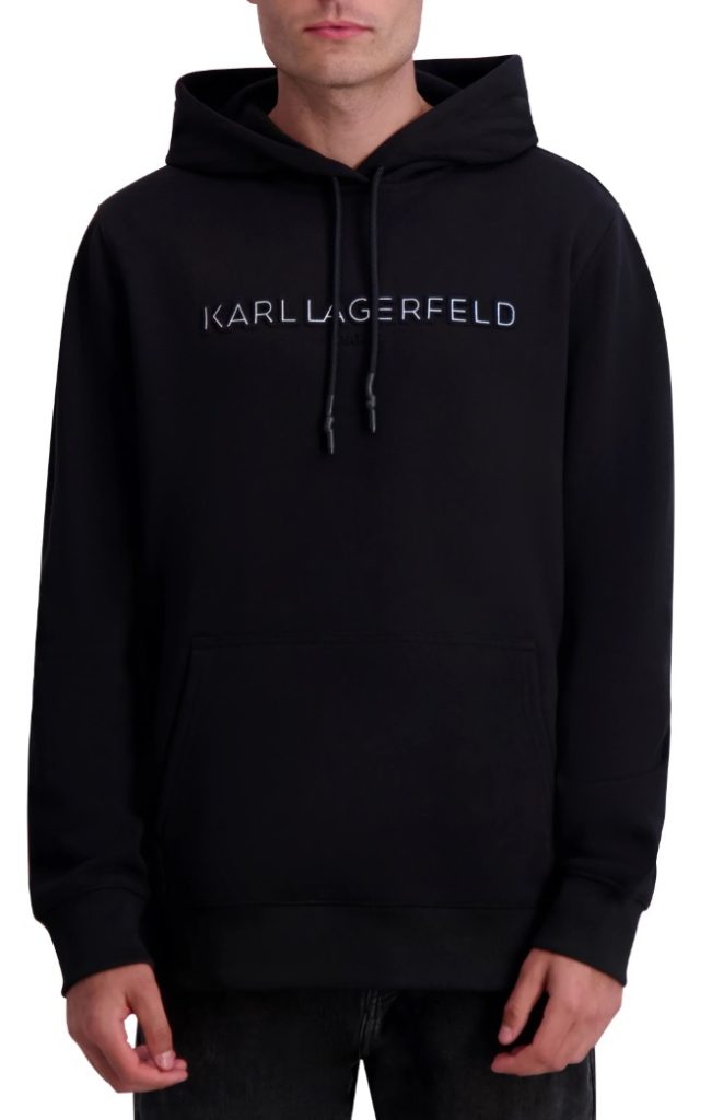 KARL LAGERFELD PARIS Fleece Logo Hoodie