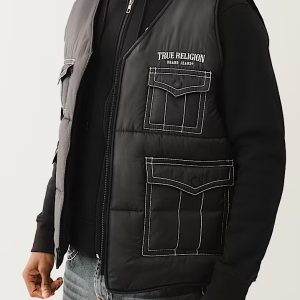 True Religion UTILITY BIG T PUFFER VEST