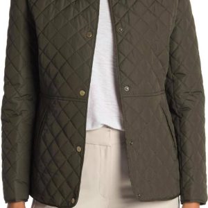 POLO RALPH LAUREN Women's Blazer Quilt with Waist Detail