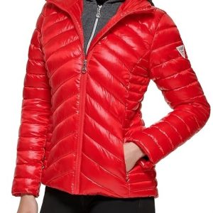 GUESS Womens Puffer Softshell Jacket