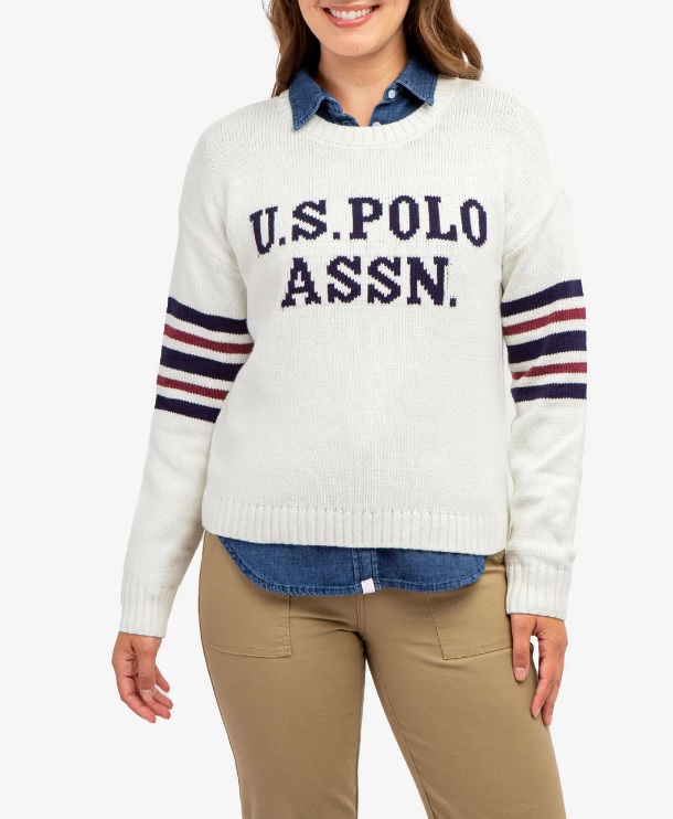 US POLO Assn CREW NECK VARSITY SWEATER