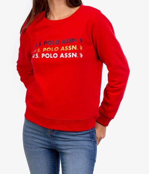Us Polo Assn FOIL LOGO CREW NECK SWEATSHIRT