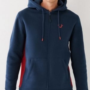 True Religion Panel Logo Zip Men's Hoodie