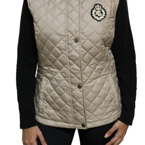 Ralph Lauren Crest Patch Quilted Vest Womens Gilet
