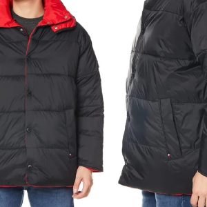 Tommy Hilfiger men's Reversible bomber jacket