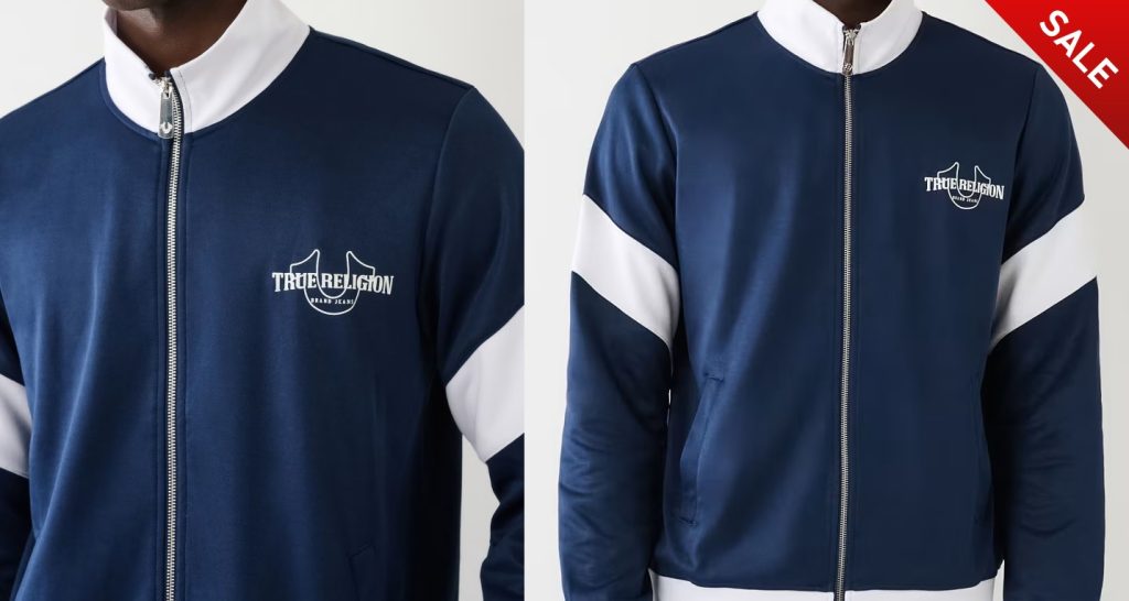 True Religion COLOR BLOCK LOGO TRACK JACKET