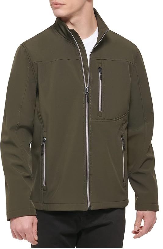 GUESS Men's Softshell Pocket Jacket