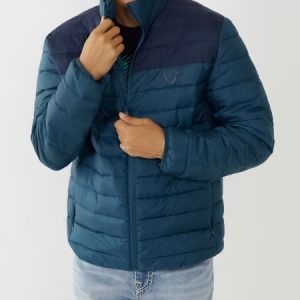 True Religion TWO-TONE PUFFER JACKET