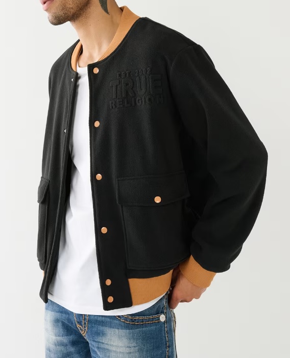 True Religion FLEECE BOMBER JACKET