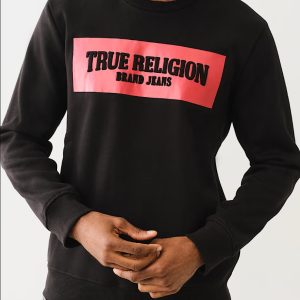True Religion EMBOSSED ARCH LOGO SWEATSHIRT