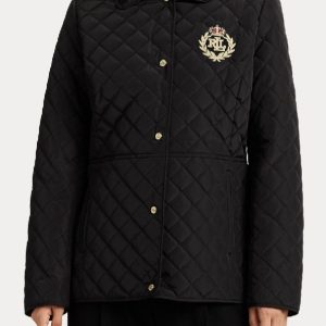 Polo Ralph Lauren Buckle-Trim Crest-Patch Quilted Jacket