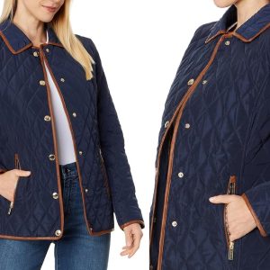 Michael Kors Snap Front Quilt Jacket