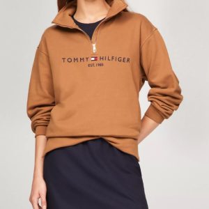 Tommy Hilfiger Half-Zip Embroidered Logo Sweatshirt
