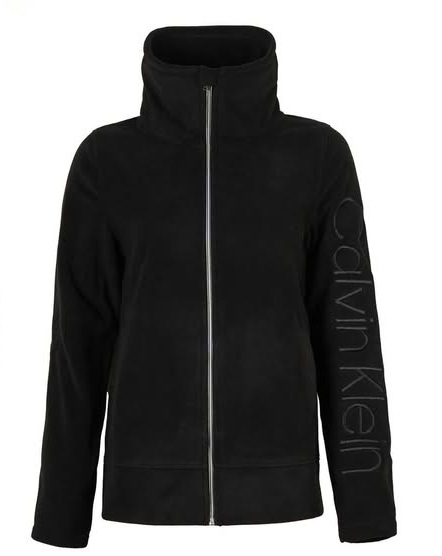 Calvin Klein Women's Mock Neck Fleece Jacket