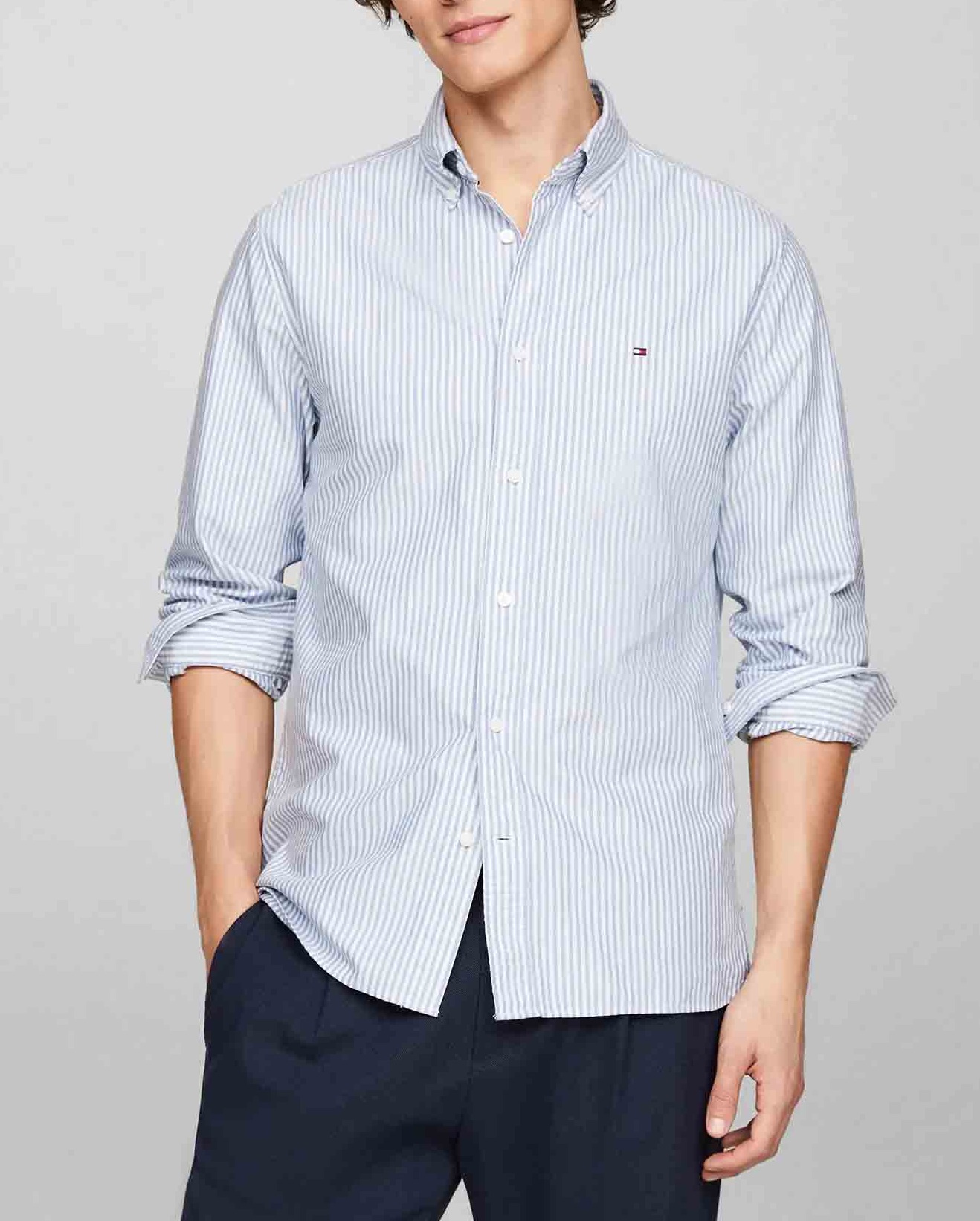 TOMMY HILFIGER Jules Stripe Long Sleeve Regular Fit Shirt