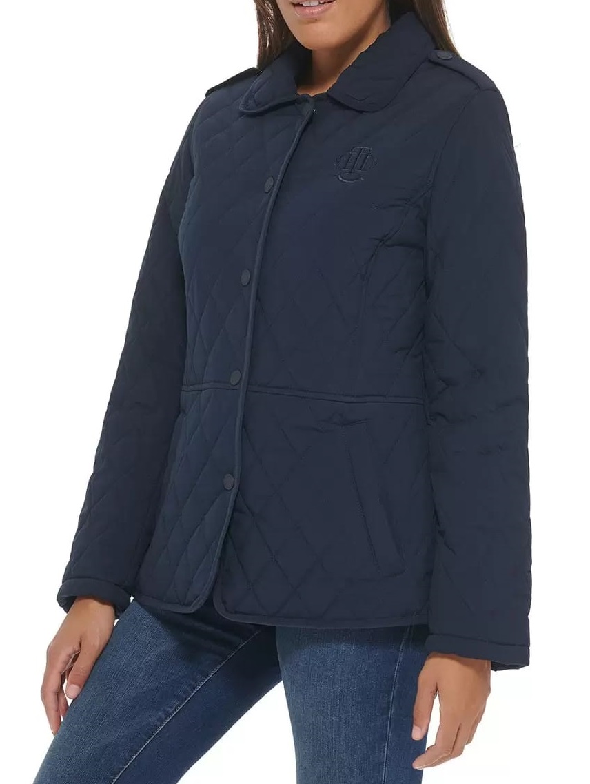 Tommy Hilfiger Women's Quilted Turndown Collar Jacket - Image 5