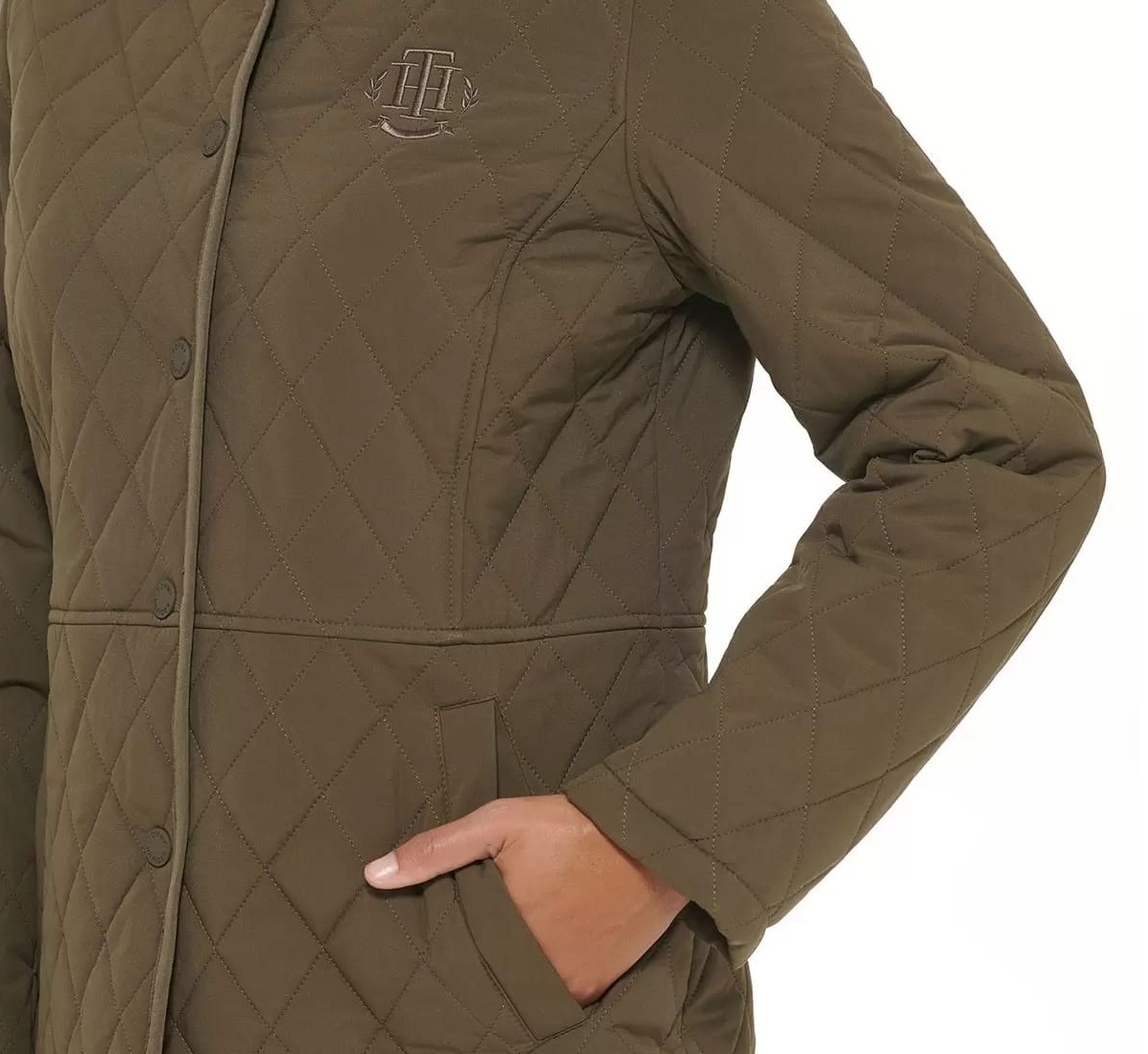 Tommy Hilfiger Women's Quilted Turndown Collar Jacket - Image 4