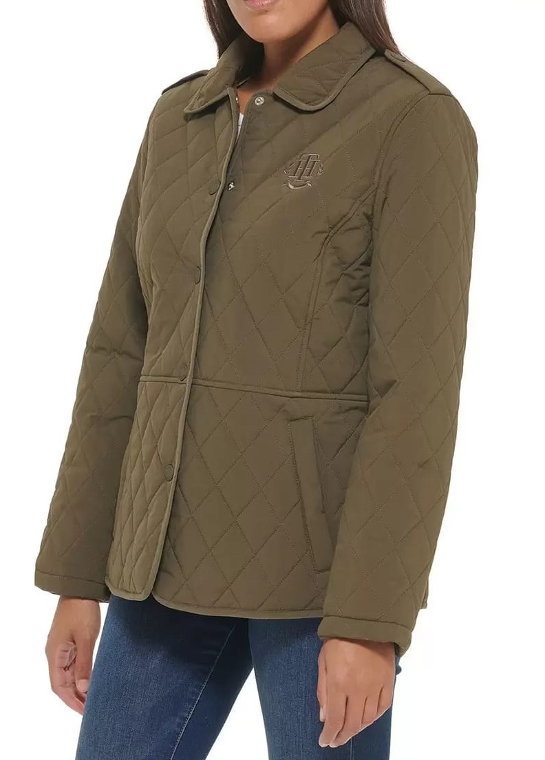 Tommy Hilfiger Women's Quilted Turndown Collar Jacket - Image 3