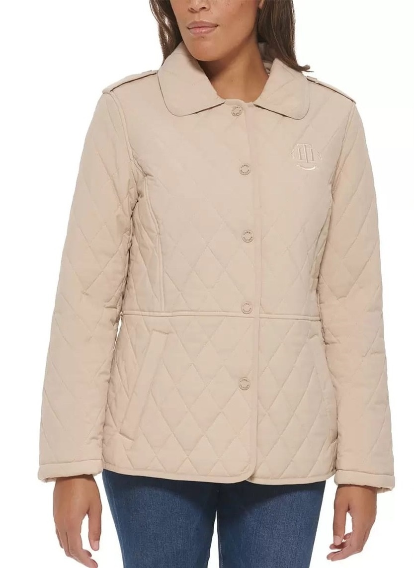 Tommy Hilfiger Women's Quilted Turndown Collar Jacket