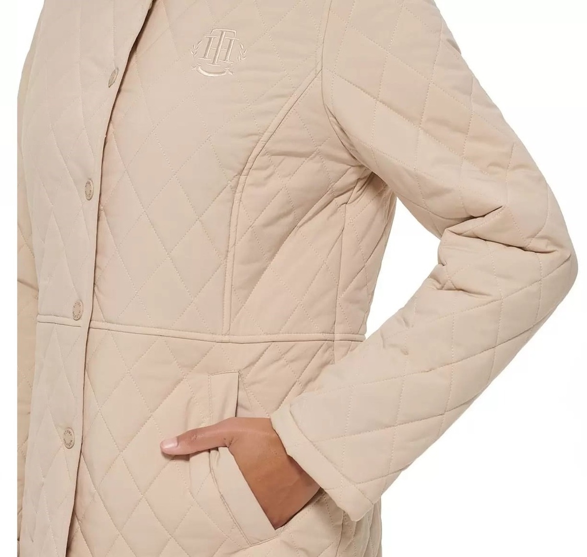 Tommy Hilfiger Women's Quilted Turndown Collar Jacket - Image 2