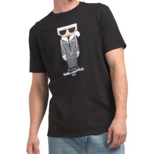 KARL LAGERFELD PARIS Kocktail Textured T-Shirt