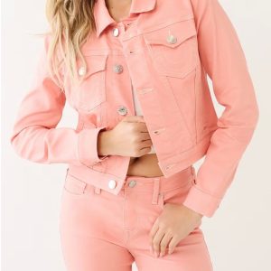 True Religion JESSE CROP DENIM JACKET