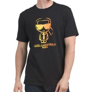 KARL LAGERFELD PARIS Ikonic Character Logo Tee